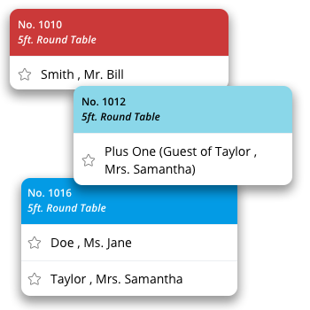 Planning Pod Floorplan Attendee Seating Tool